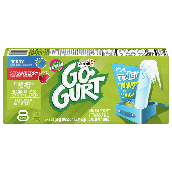 Save on Yoplait GoGURT Variety Pack Berry & Strawberry Low Fat 8 ct