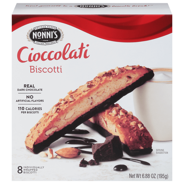 Save on Nonni's Biscotti Cioccolati 8 ct Order Online Delivery Stop