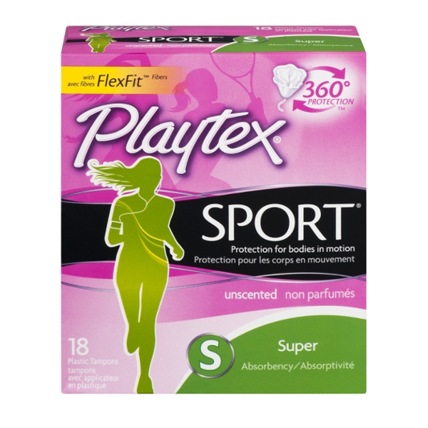 Save on Playtex Sport Tampons Super Plastic Applicator Unscented Order