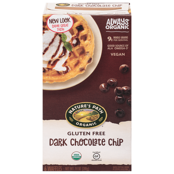 Save on Nature's Path Waffles Dark Chocolate Chip Gluten Free Organic