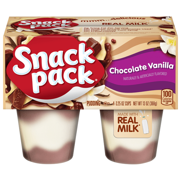Save on Snack Pack Pudding Chocolate Vanilla 4 ct Order Online Delivery GIANT