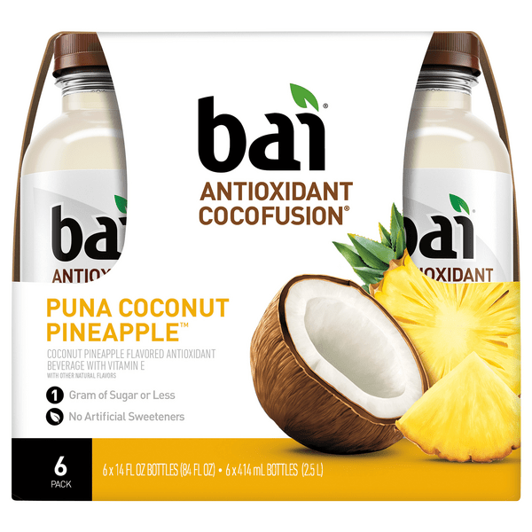 Save on Bai Antioxidant Cocofusion Puna Coconut Pineapple Beverage 6
