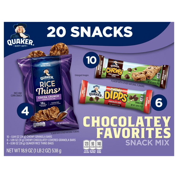 Save on Quaker Snack Mix Chocolatey Favorites 20 ct Order Online