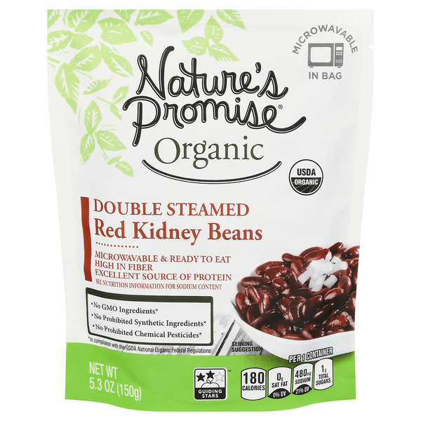 Save on Nature's Promise Organic Double Steamed Red Kidney Beans Order