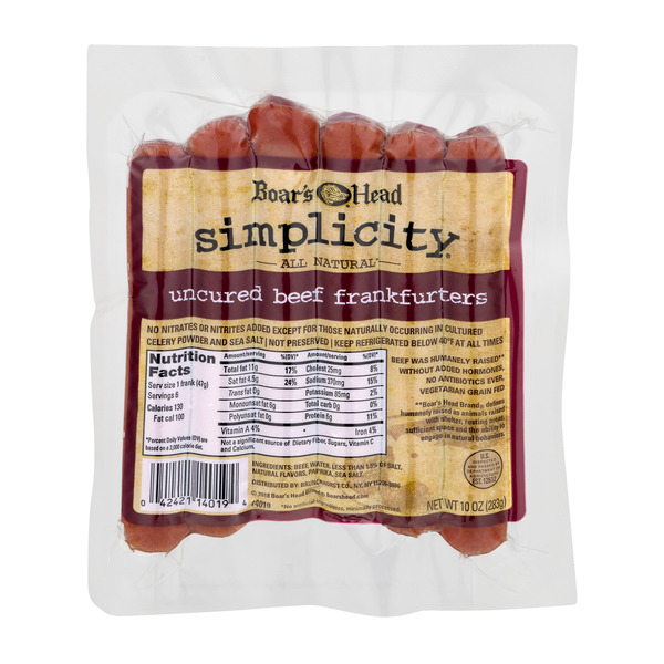 Boar's Head Hot Dogs ubicaciondepersonas.cdmx.gob.mx