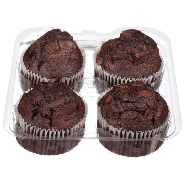 Save on Food Lion Bakery Muffin Double Chocolate Chip 4 ct Order