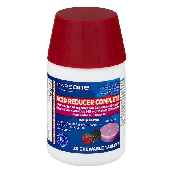 Save on CareOne Acid Reducer Complete Berry Flavor Chewable Tablets