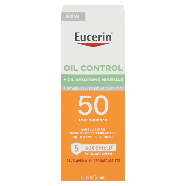 Save on Eucerin Oil Control Lightweight Sunscreen Lotion for Face SPF