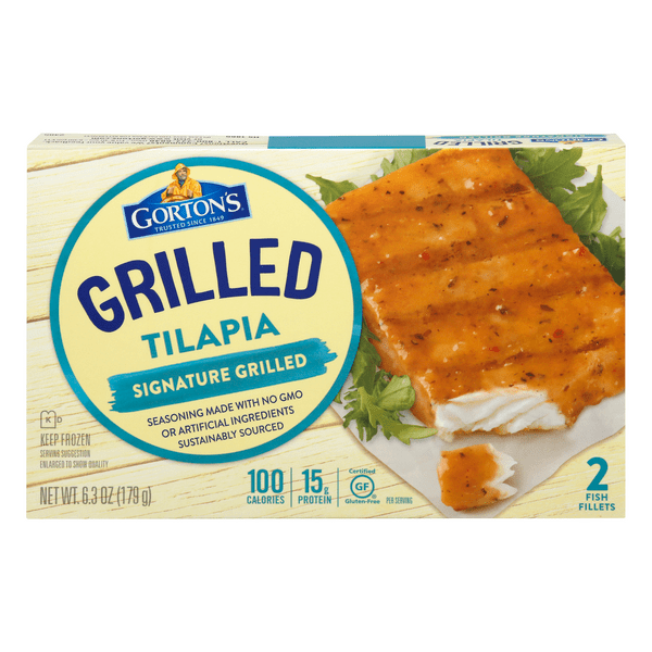 Save on Gorton's Grilled Tilapia Fish Fillets Signature Grilled 2 ct