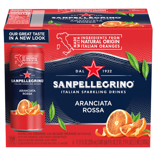Save on San Pellegrino Aranciata Rossa Sparkling Blood Orange Beverage