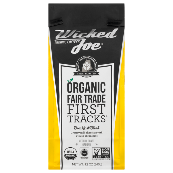 Save on Wicked Joe First Tracks Medium Roast Coffee Organic Fair Trade
