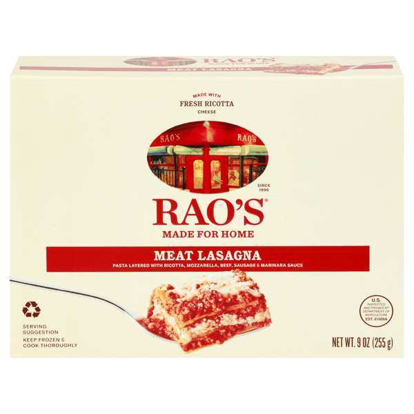 Save on Rao's Made For Home Meat Lasagna Order Online Delivery Stop