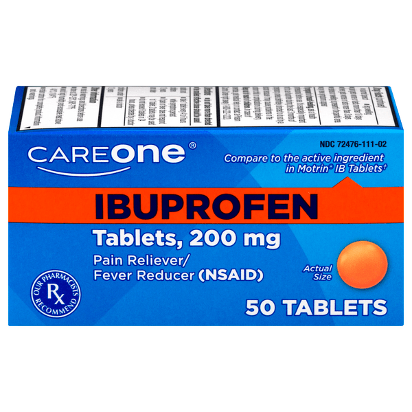 Save on CareOne Ibuprofen 200mg Pain Relief Tablets Order Online