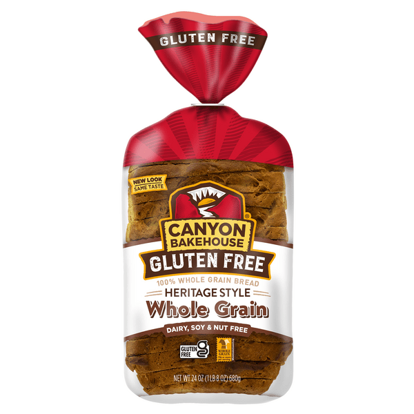 Save on Canyon Bakehouse Bread Heritage Style Whole Grain Gluten Free