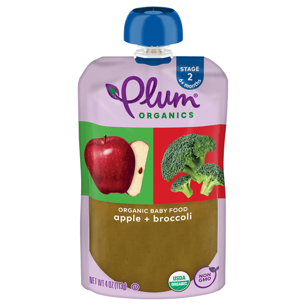 Save on Plum Organics Stage 2 Baby Food Apple + Broccoli Order Online