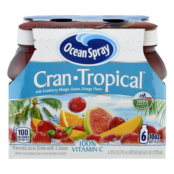 Save on Ocean Spray Juice Drink CranTropical 6 pk Order Online
