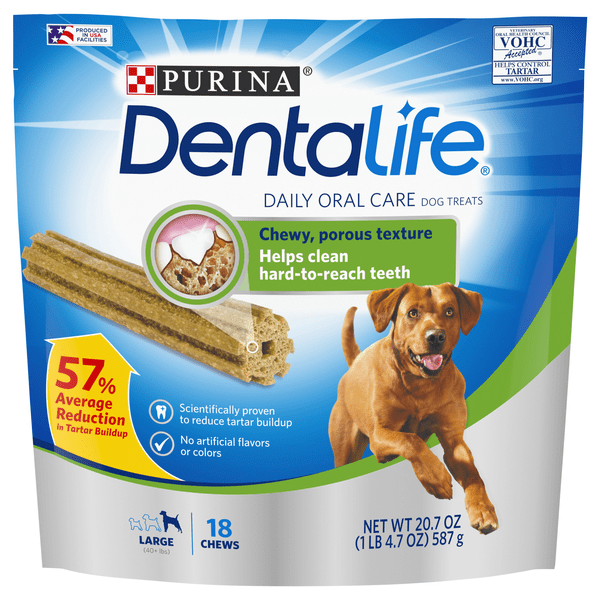 Save on Purina Dentalife Daily Oral Care Dog Treats Large 18 ct Order