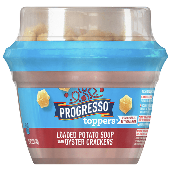 Save on Progresso Toppers Loaded Potato Soup with Oyster Crackers Order