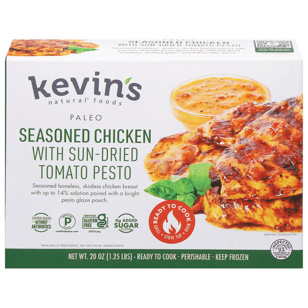 Save on Kevin's Natural Foods Paleo Seasoned Chicken with SunDried