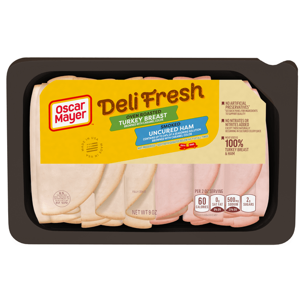Save on Oscar Mayer Deli Fresh Oven Roasted Turkey Breast & Smoked Ham