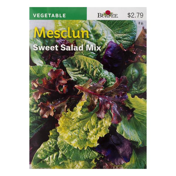 Save on Burpee Vegetable Mesclun Seeds Sweet Salad Mix Order Online