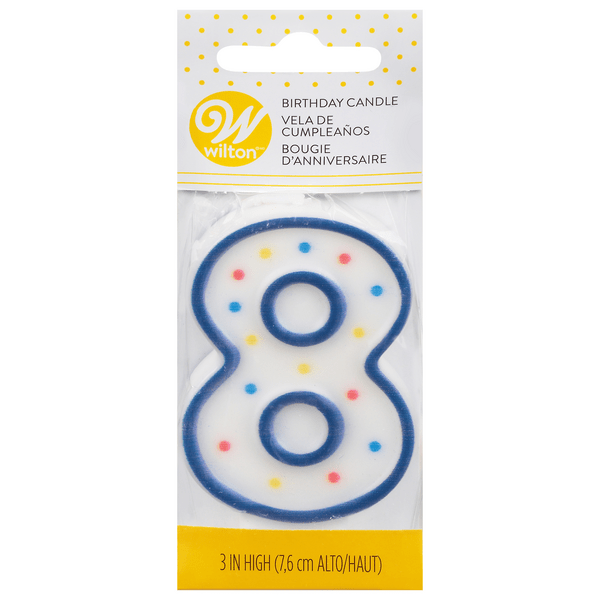 Save on Wilton Candle Birthday Numeral 8 Order Online Delivery GIANT