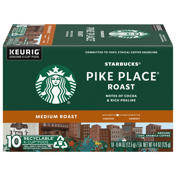 Save on Starbucks Pike Place Medium Roast Coffee KCups Order Online