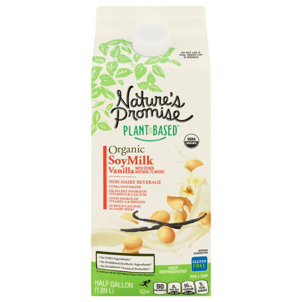 Save on Nature's Promise Organic Vanilla Soy Milk Order Online Delivery GIANT