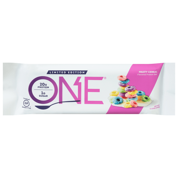 Save on ONE Gluten Free Fruity Cereal 20g Protein Bar Order Online