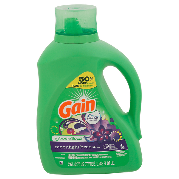 Save on Gain +Aroma Boost Laundry Detergent Liquid Moonlight Breeze Order Online Delivery Stop