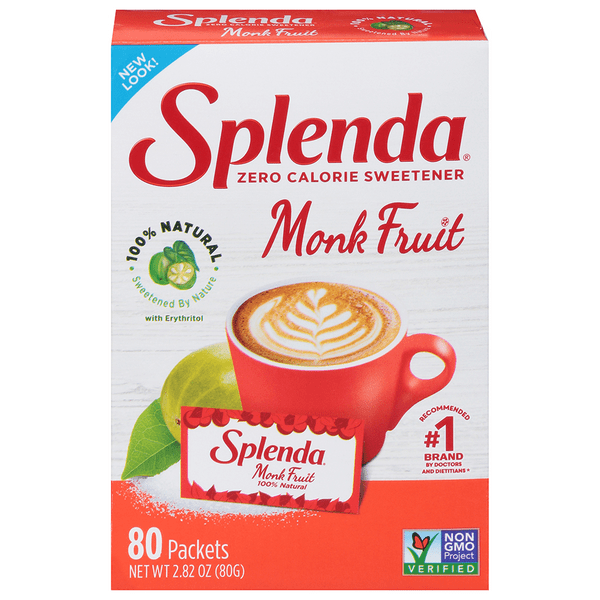 Save on Splenda Naturals Zero Calorie Sweetener Monk Fruit Packets 80