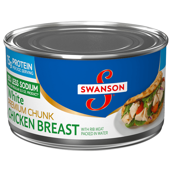 Save on Swanson Premium Chunk White Chicken Breast 35 Less Sodium
