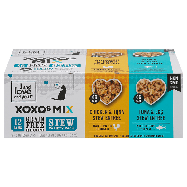 Save on I And Love and You Xoxos Mix Wet Cat Food Stew Variety Pack