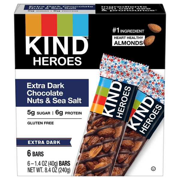 Save on KIND Bar Extra Dark Chocolate Nuts & Sea Salt 6 ct Order Online Delivery Giant