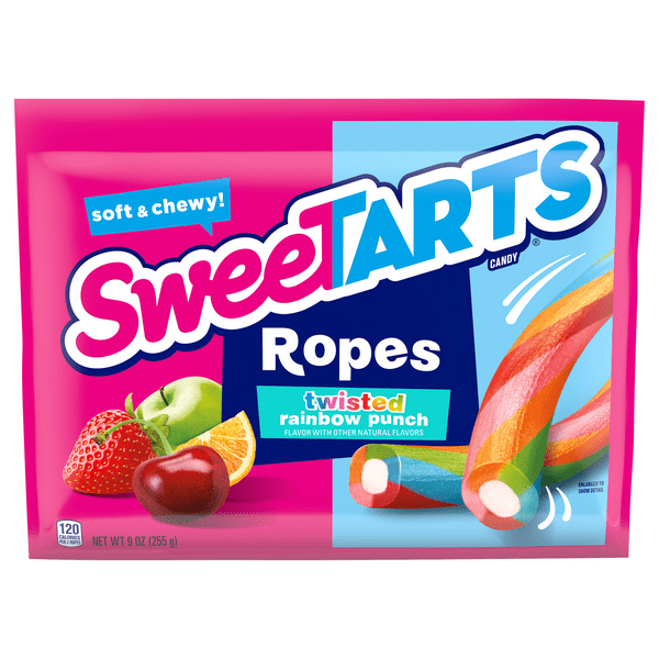 Save on SweeTARTS Ropes Soft & Chewy Candy Twisted Rainbow Punch Order Online Delivery GIANT