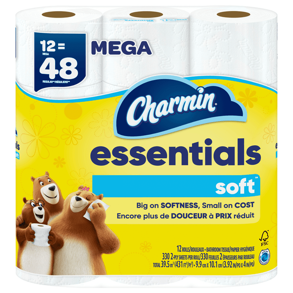 Save on Charmin Essentials Soft Mega Roll 2Ply Toilet Paper Order