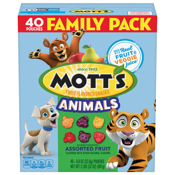 Save on Mott's Animals Fruit Flavored Snacks Assorted Fruit Family Pack 40 ct Order Online