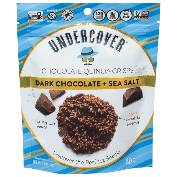 Save on Undercover Quinoa Crisps Snack Dark Chocolate + Sea Salt Order