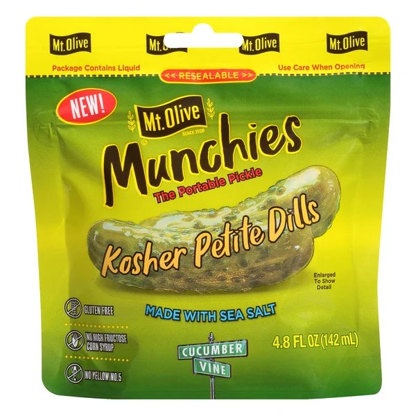Save on Mt. Olive Munchies Kosher Petite Dill Pickles Made with Sea