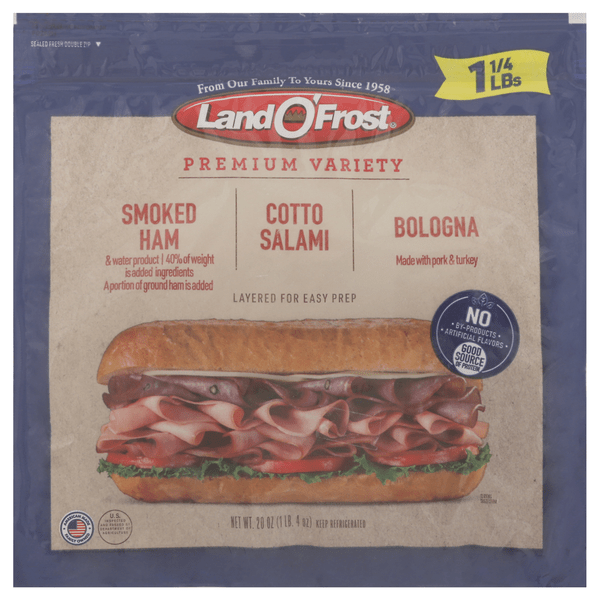 Save on Land O'Frost Premium Variety Smoked Ham Cotto Salami Bologna