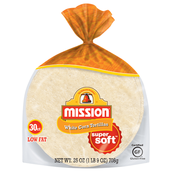 Save on Mission White Corn Tortillas Super Soft Taco Size 30 ct Order