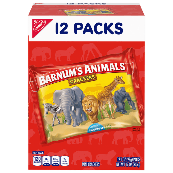 Save on Nabisco Barnum's Mini Animal Crackers Snack Packs 12 pk Order Online Delivery Stop