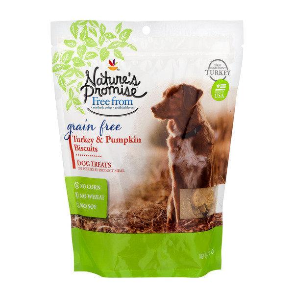 Save on Nature's Promise Grain Free Dog Treats Turkey & Pumpkin Biscuits Order Online Delivery