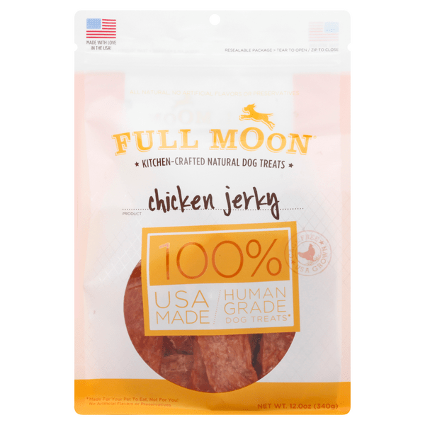 Save on Full Moon Dog Treats Natural Chicken Jerky Order Online