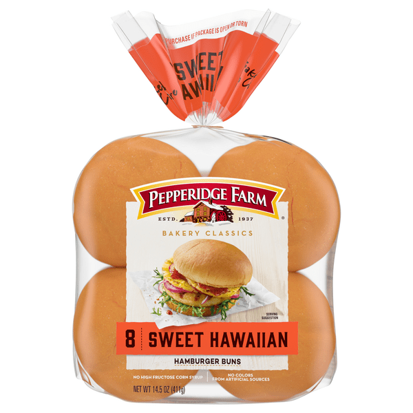 Save on Pepperidge Farm Bakery Classics Hamburger Buns Sweet Hawaiian