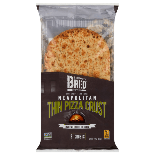 Save on Brooklyn BRED Thin Pizza Crust Neapolitan 3 ct Order Online