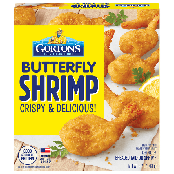 Save on Gorton's Breaded Butterfly Shrimp TailOn Frozen Order Online