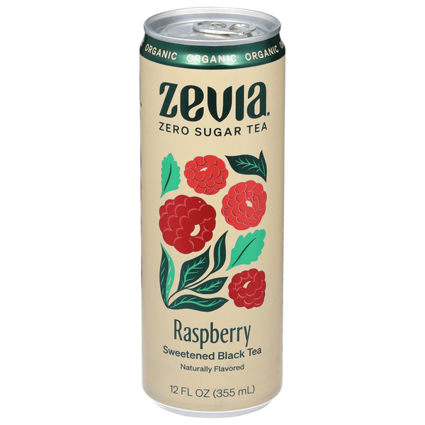 Save on Zevia Organic Zero Sugar Sweetened Raspberry Black Iced Tea