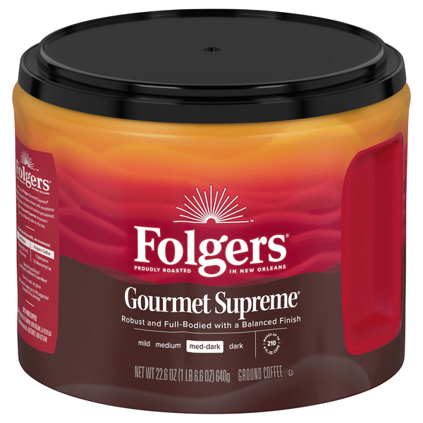 Save on Folgers Roast Master Series Gourmet Supreme Med Dark Roast