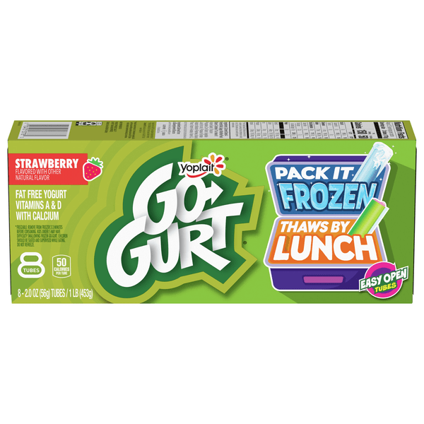 Save on Yoplait GoGURT Yogurt Tubes Strawberry Low Fat 8 ct Order
